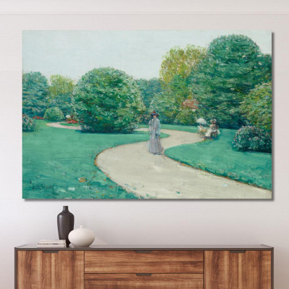Parco Monceaux Parigi Childe Hassam chs48 quadro stampato su tela