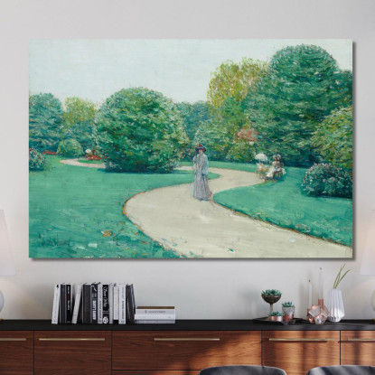Parco Monceaux Parigi Childe Hassam chs48 quadro stampato su tela