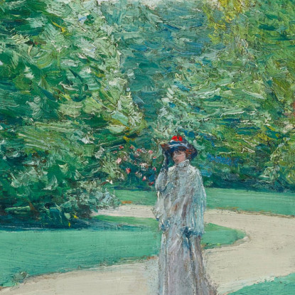 Parco Monceaux Parigi Childe Hassam chs48 quadro stampato su tela