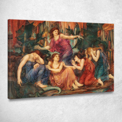 I Prigionieri Evelyn De Morgan emg35 quadro stampato su tela