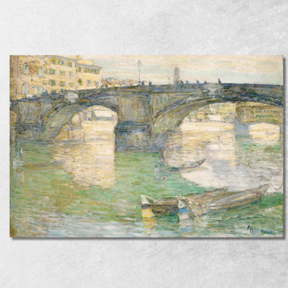 Ponte Santa Trinità Childe Hassam chs52 quadro stampato su tela