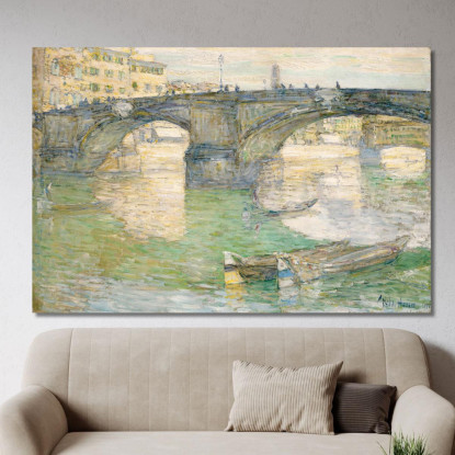 Ponte Santa Trinità Childe Hassam chs52 quadro stampato su tela