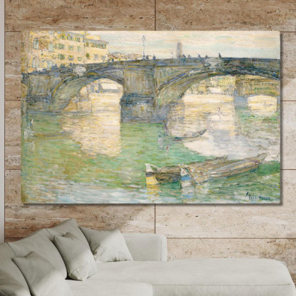 Ponte Santa Trinità Childe Hassam chs52 quadro stampato su tela