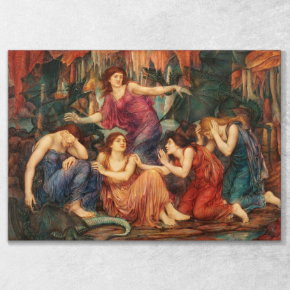 I Prigionieri Evelyn De Morgan emg35 quadro stampato su tela