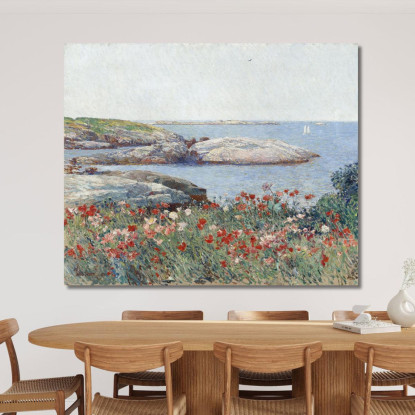 Papaveri Di Shoals Childe Hassam chs54 quadro stampato su tela