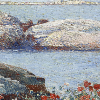 Papaveri Di Shoals Childe Hassam chs54 quadro stampato su tela