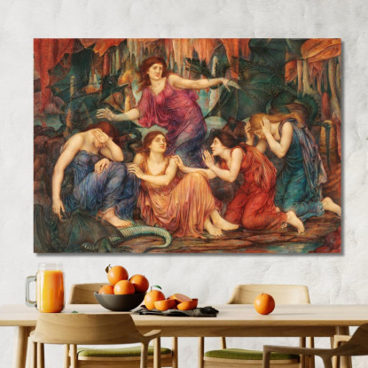 I Prigionieri Evelyn De Morgan emg35 quadro stampato su tela