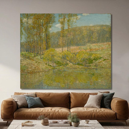 Primavera Navesink Highlands Childe Hassam chs64 quadro stampato su tela
