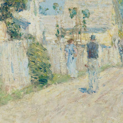 Strada A Gloucester Childe Hassam chs67 quadro stampato su tela