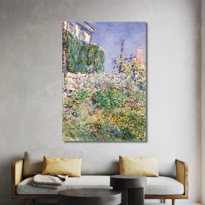 Il Giardino Di Thaxter Childe Hassam chs73 quadro stampato su tela