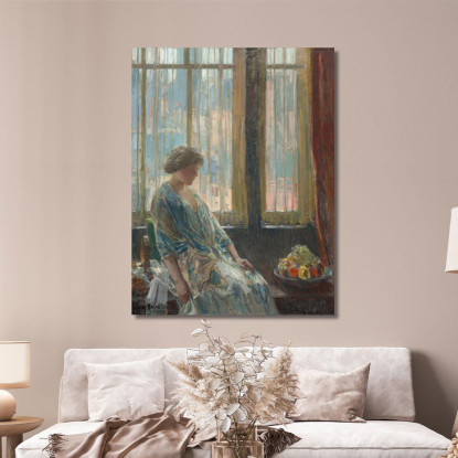 La Finestra Di New York Childe Hassam chs81 quadro stampato su tela