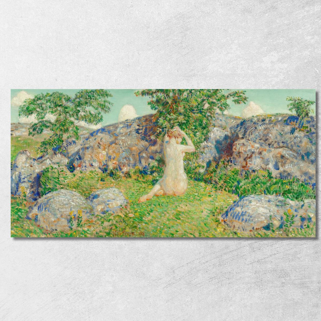 Le Rocce Di Cape Ann Childe Hassam chs82 quadro stampato su tela