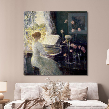 La Sonata Childe Hassam chs83 quadro stampato su tela