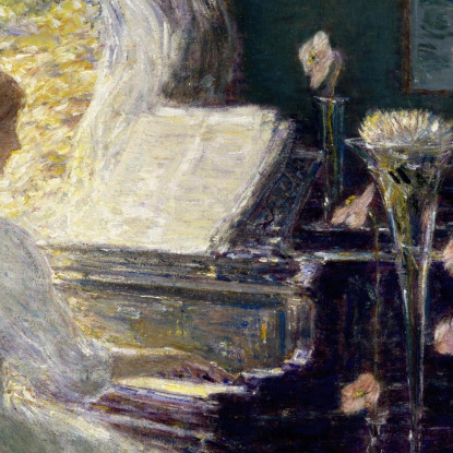 La Sonata Childe Hassam chs83 quadro stampato su tela