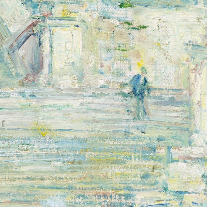 La Scala Di Spagna Roma Childe Hassam chs85 quadro stampato su tela