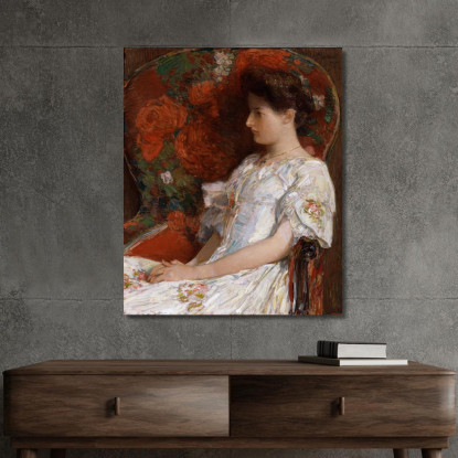 La Sedia Vittoriana Childe Hassam chs86 quadro stampato su tela