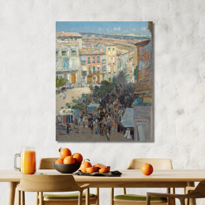 Vista Di Una Città Della Francia Meridionale Childe Hassam chs89 quadro stampato su tela