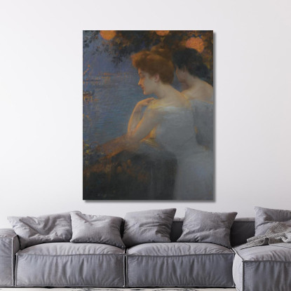 Ragazze Veneziane Delphin Enjolras dej10 quadro stampato su tela