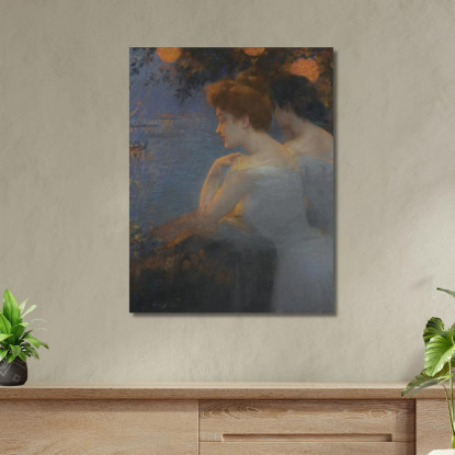 Ragazze Veneziane Delphin Enjolras dej10 quadro stampato su tela