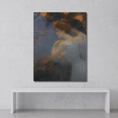 Ragazze Veneziane Delphin Enjolras dej10 quadro stampato su tela