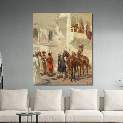 Prima Della Caccia Edwin Lord Weeks elw9 quadro stampato su tela