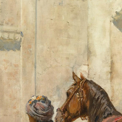 Prima Della Caccia Edwin Lord Weeks elw9 quadro stampato su tela