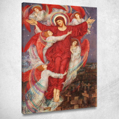 La Croce Rossa Evelyn De Morgan emg50 quadro stampato su tela