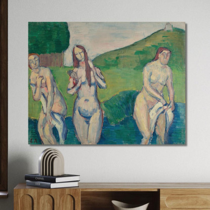 Bagnanti Emile Bernard ebr4 quadro stampato su tela