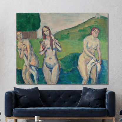 Bagnanti Emile Bernard ebr4 quadro stampato su tela