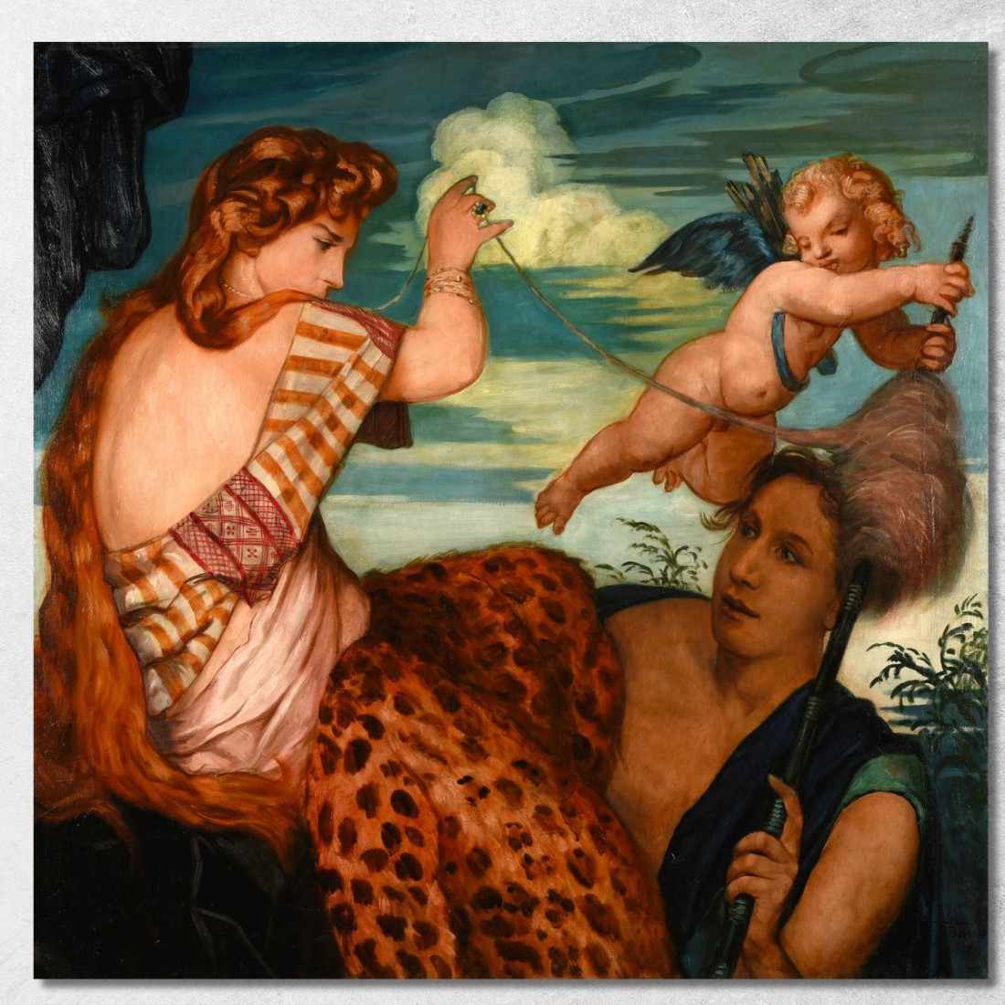 Ercole E Onfale Emile Bernard ebr20 quadro stampato su tela