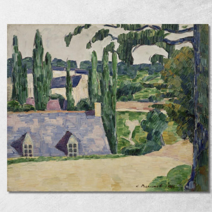 Paesaggio A Pont-Aven Emile Bernard ebr25 quadro stampato su tela