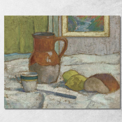 Natura Morta Con Brocca E Tazza Emile Bernard ebr27 quadro stampato su tela