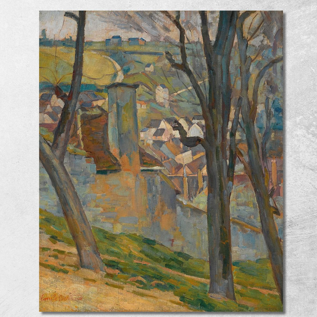 Paesaggio Vicino Al Tuono Emile Bernard ebr34 quadro stampato su tela