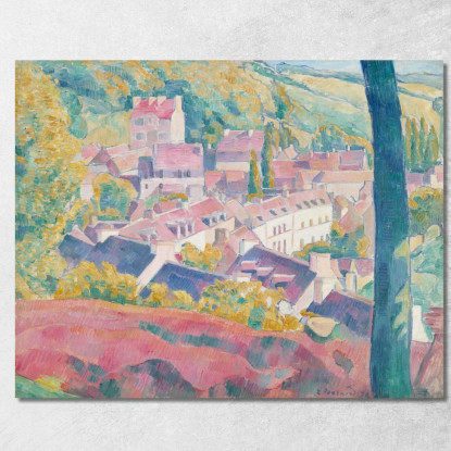 Pont-Aven Visto Dal Bois D'Amour Emile Bernard ebr35 quadro stampato su tela