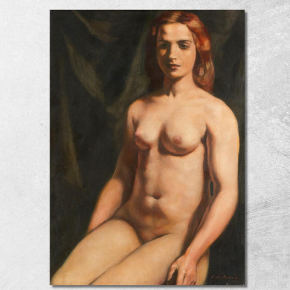 Nudo Seduto Emile Bernard ebr41 quadro stampato su tela