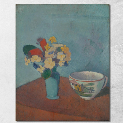 Vaso Con Fiori E Tazza Emile Bernard ebr51 quadro stampato su tela