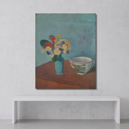 Vaso Con Fiori E Tazza Emile Bernard ebr51 quadro stampato su tela