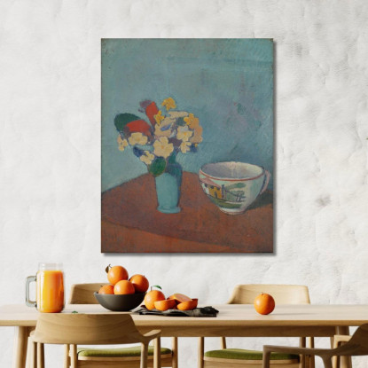 Vaso Con Fiori E Tazza Emile Bernard ebr51 quadro stampato su tela