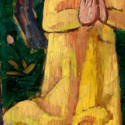 Cristo Giallo Emile Bernard ebr55 quadro stampato su tela