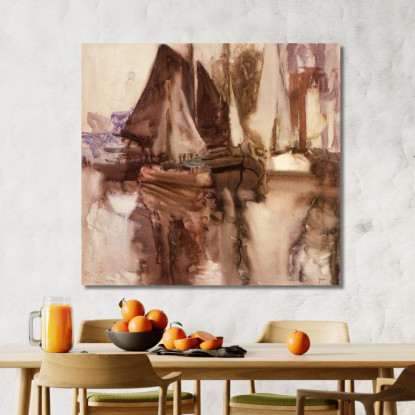 Un Canale Olandese Frances Hodgkins fhd1 quadro stampato su tela