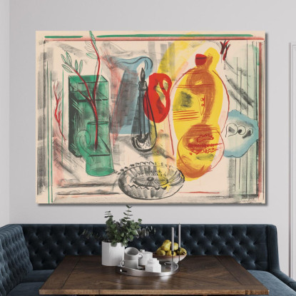 Disposizione Delle Brocche Frances Hodgkins fhd3 quadro stampato su tela