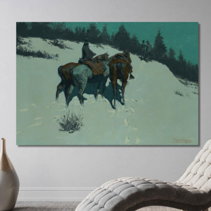 Una Ricognizione Frederic Remington frm4 quadro stampato su tela