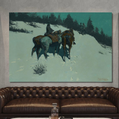 Una Ricognizione Frederic Remington frm4 quadro stampato su tela