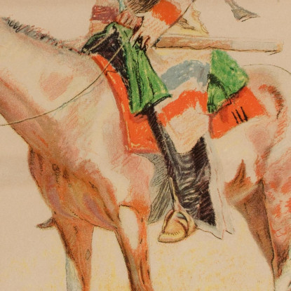 Meticcio Frederic Remington frm18 quadro stampato su tela