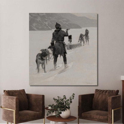 Mani Lontane Frederic Remington frm19 quadro stampato su tela