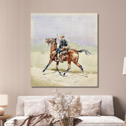 L'Avanguardia Frederic Remington frm36 quadro stampato su tela