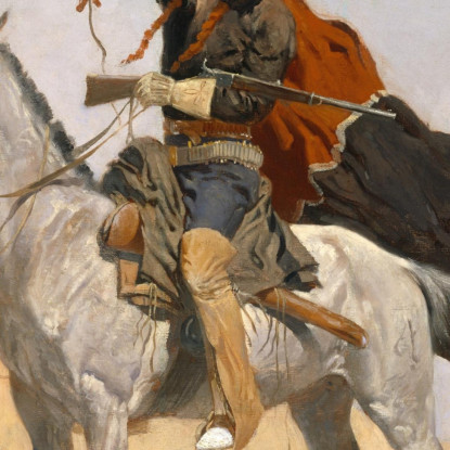 Il Segnale Della Coperta Frederic Remington frm37 quadro stampato su tela