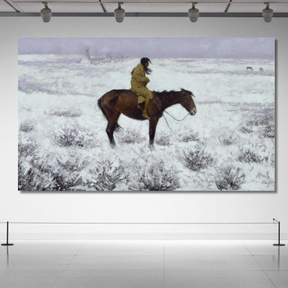 Il Ragazzo Pastore Frederic Remington frm47 quadro stampato su tela