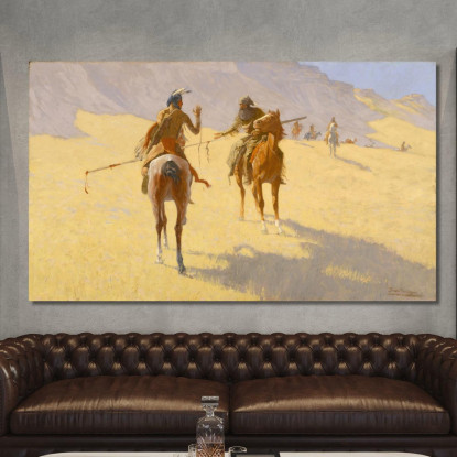 Il Colloquio Frederic Remington frm56 quadro stampato su tela