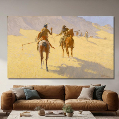 Il Colloquio Frederic Remington frm56 quadro stampato su tela